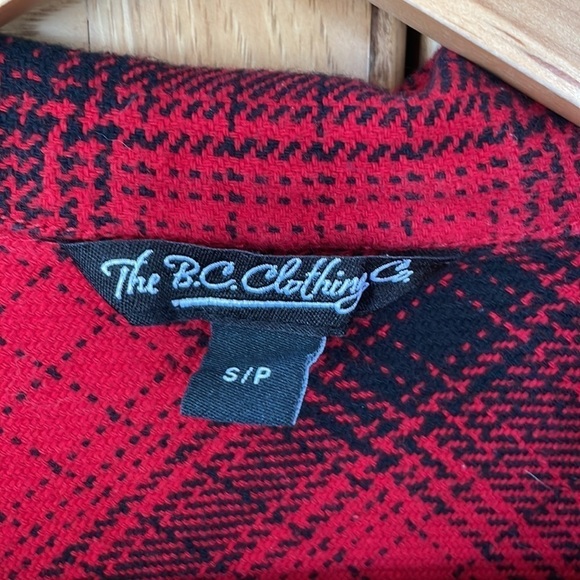 Red Plaid Flannel Shirt/Jacket size small - Picture 2 of 5